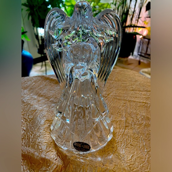 CRYSTAL LEAD ANGEL CANDLEHOLDER - Picture 4 of 5